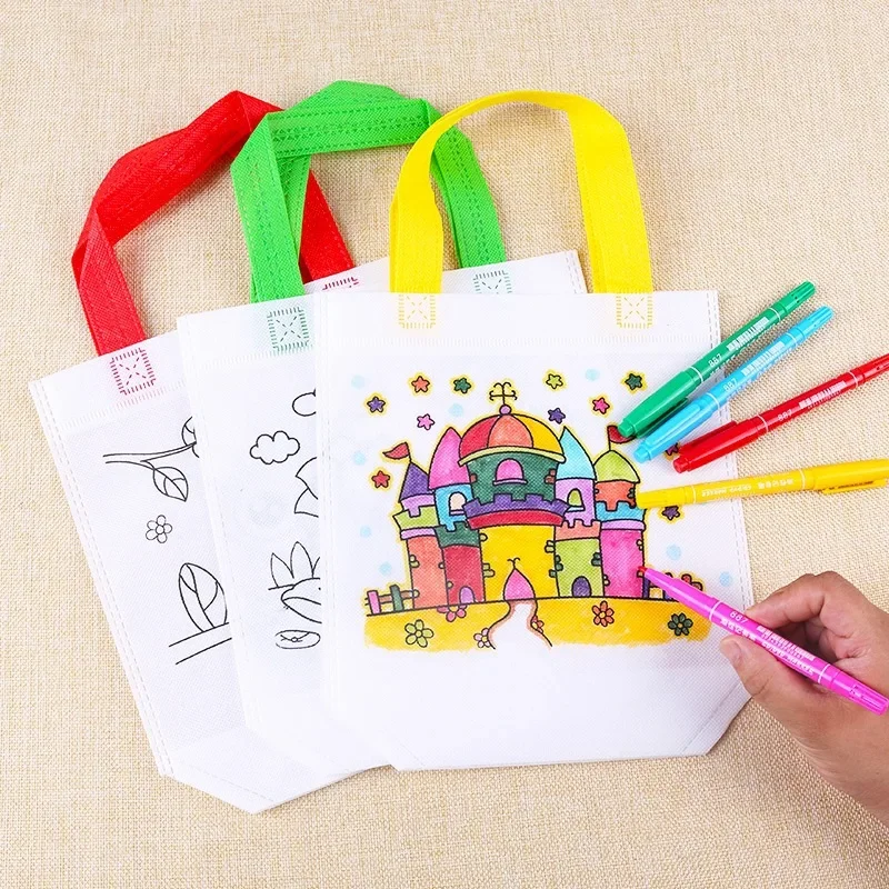 Art Craft 5 Year Old - 1-10pcs Sets DIY Graffiti Bag with