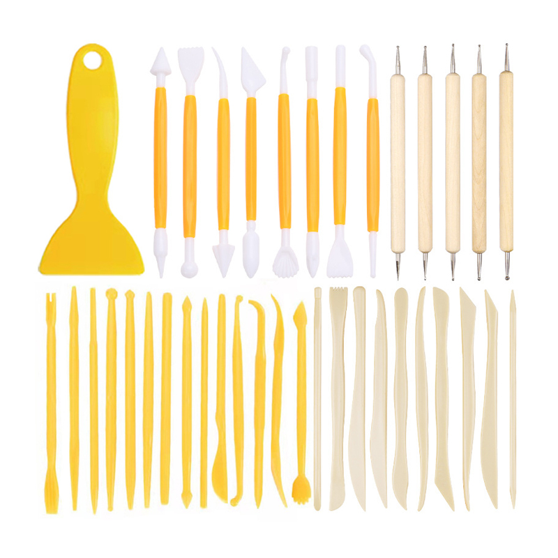 Polymer Clay Set - 38Pcs Pottery Clay Sculpting Tools Set