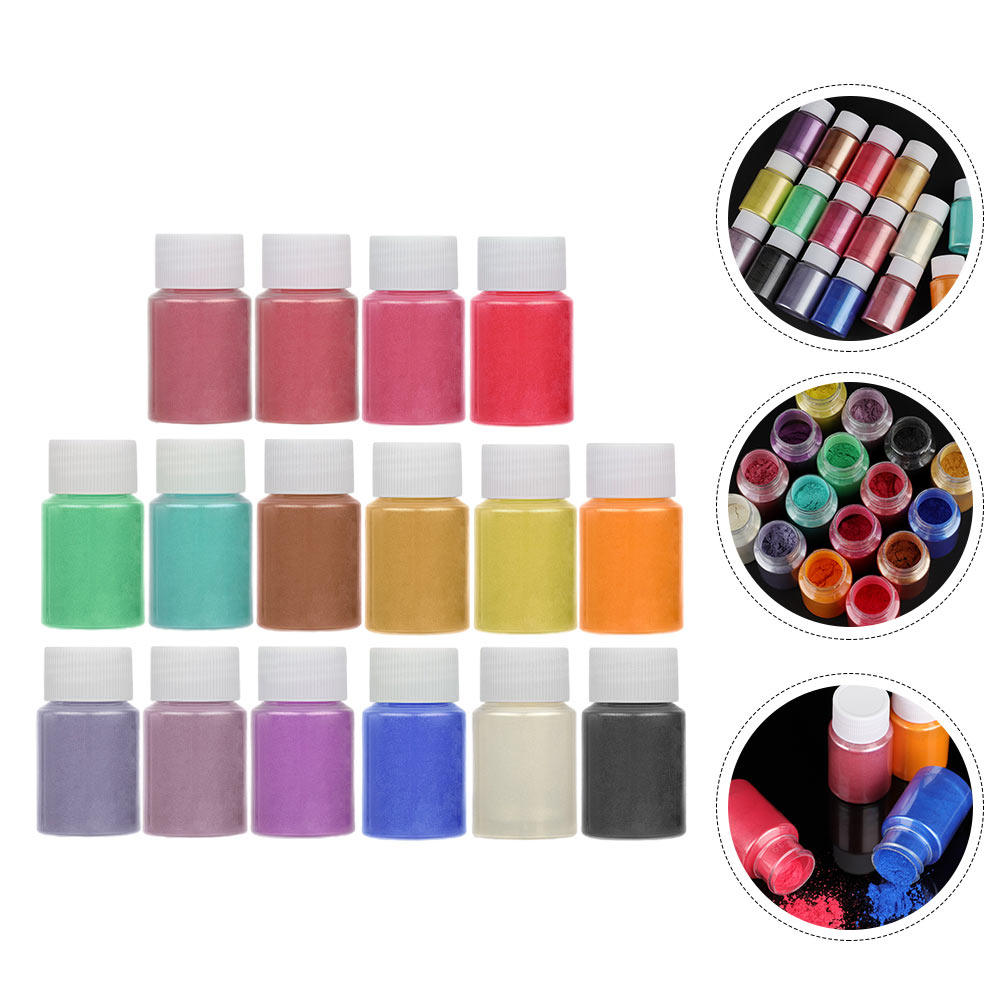 Resin Pigment Powder - 16 Colors Pearlescent Powder Pigment Smooth