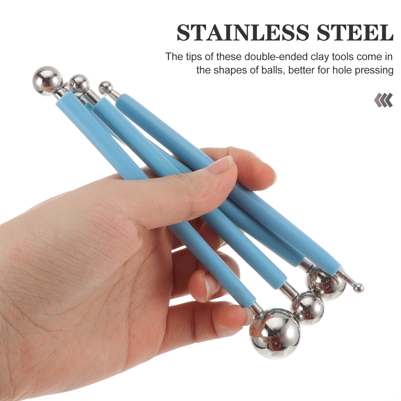 Polymer Clay Set - 4Pcs Professional Grade Stainless Steel Clay