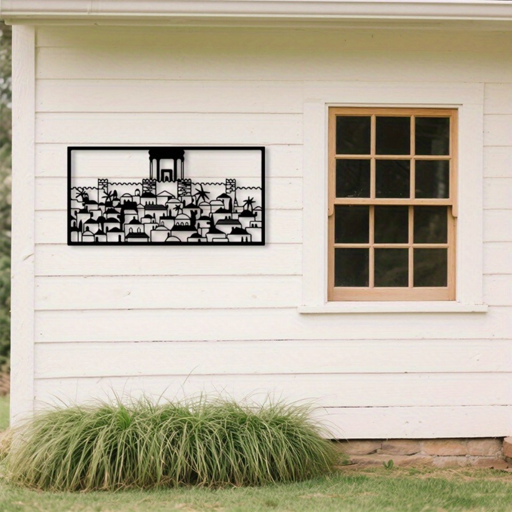 Art & Craft Paper Ideas - CIFBUY Metal Wall Art Jerusalem Mural