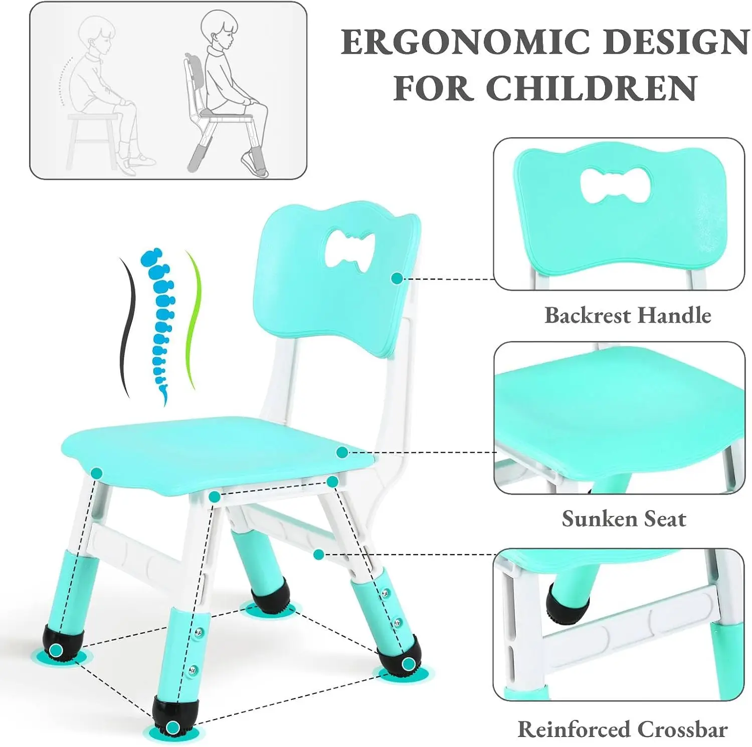 Kids Table and 6 Chairs Set, H - Art Craft Activities For Preschoolers recension och pris