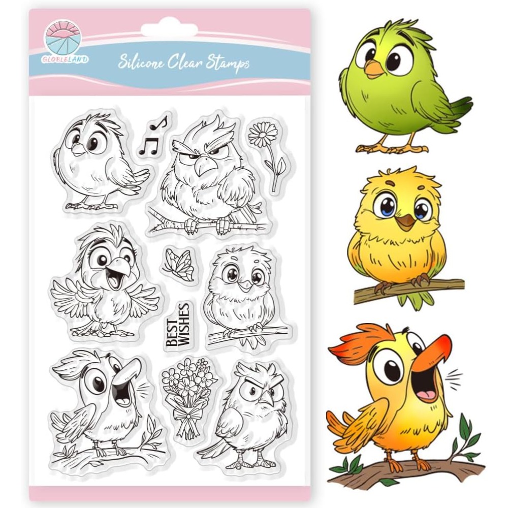 Funny Bird Clear Stamps for Sc - Artwork Craft recension och pris
