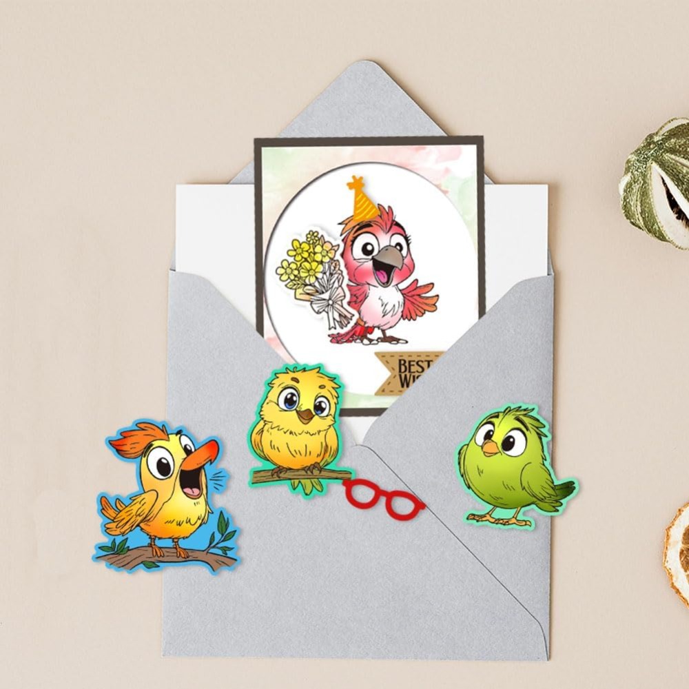 Funny Bird Clear Stamps for Sc - Artwork Craft recension och pris