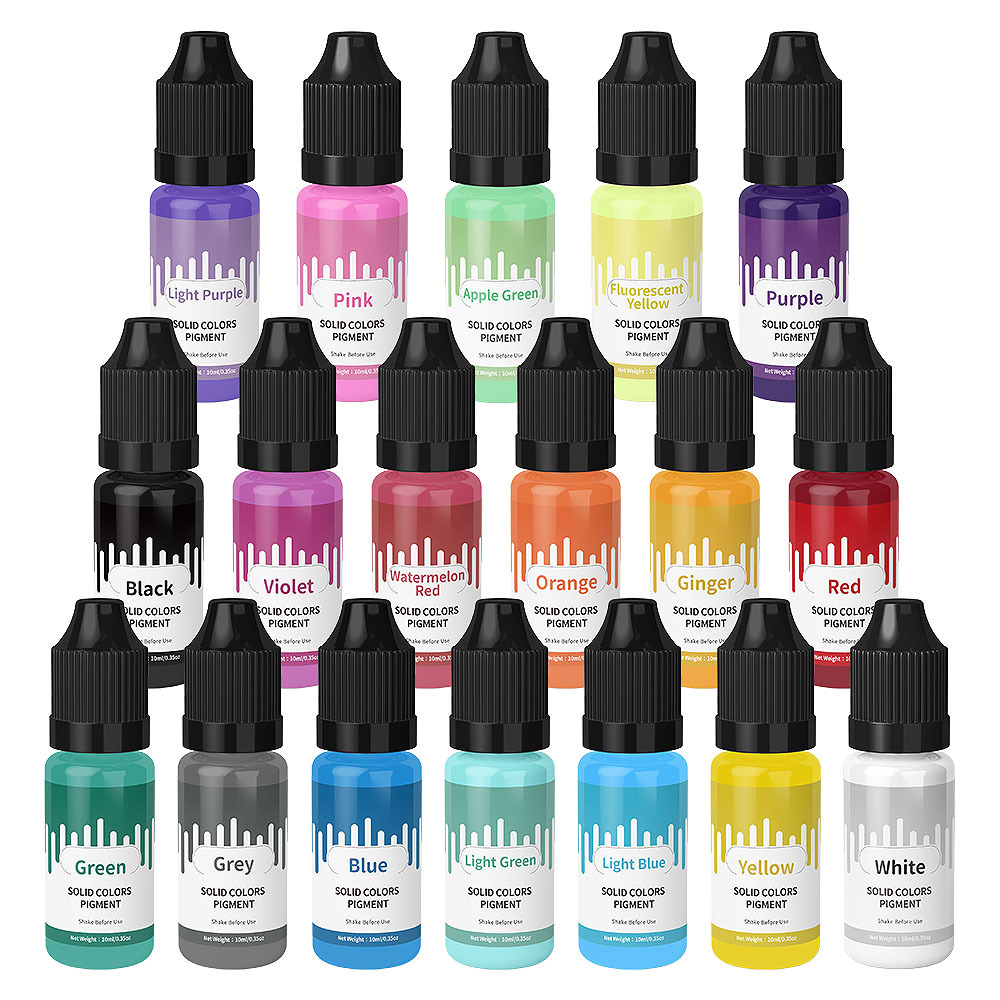 18Colors 10ml Macaron Solid Pa - Resin Pigment Powder recension och pris