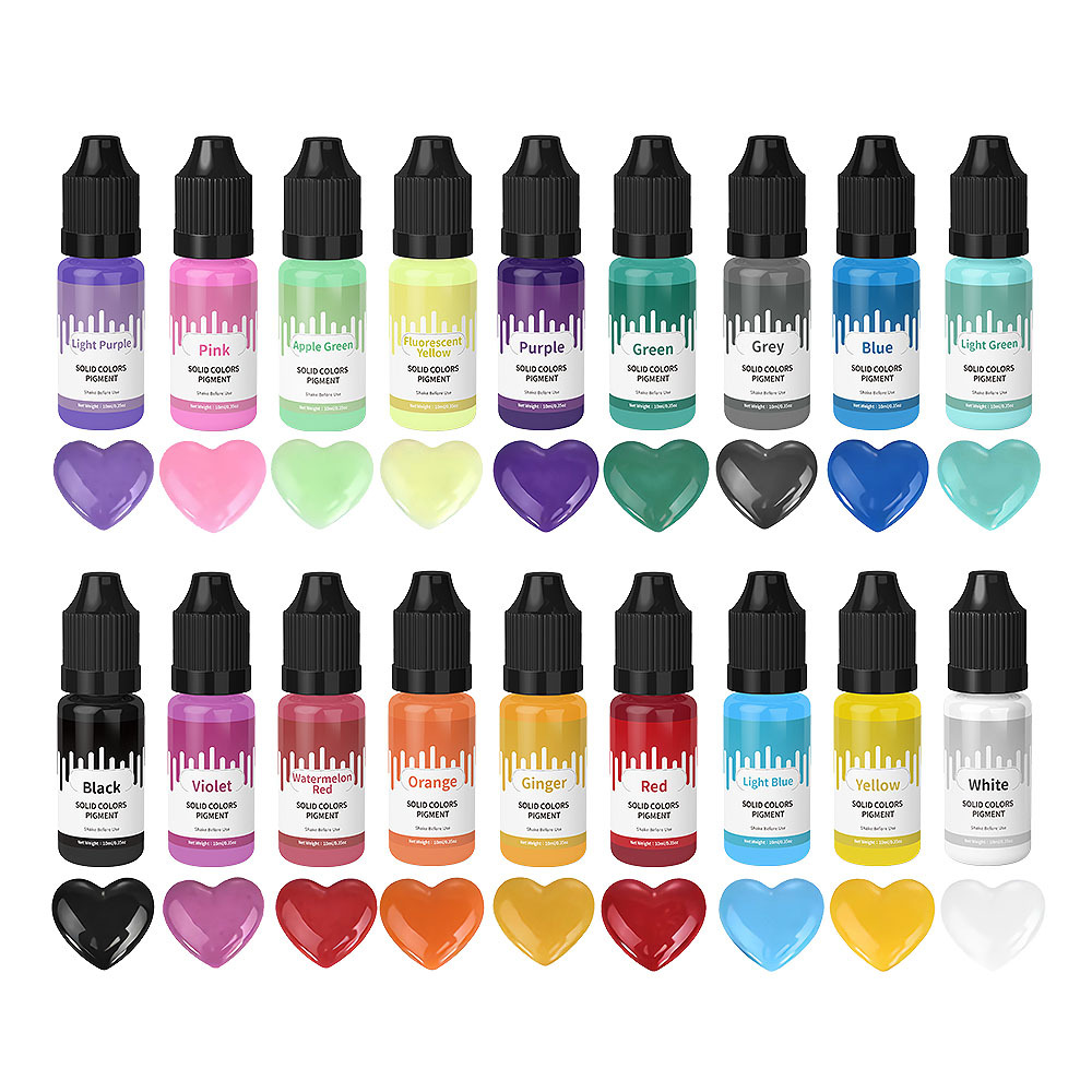 18Colors 10ml Macaron Solid Pa - Resin Pigment Powder recension och pris