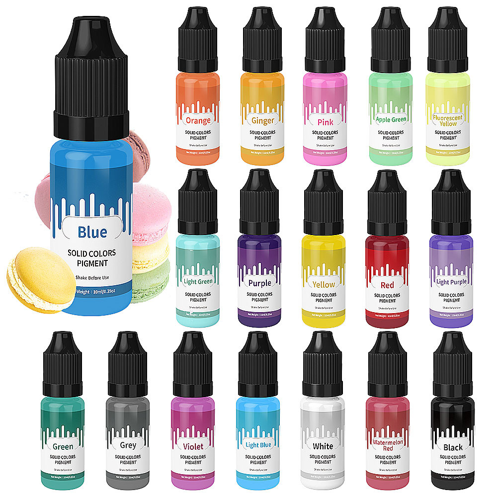 18Colors 10ml Macaron Solid Pa - Resin Pigment Powder recension och pris