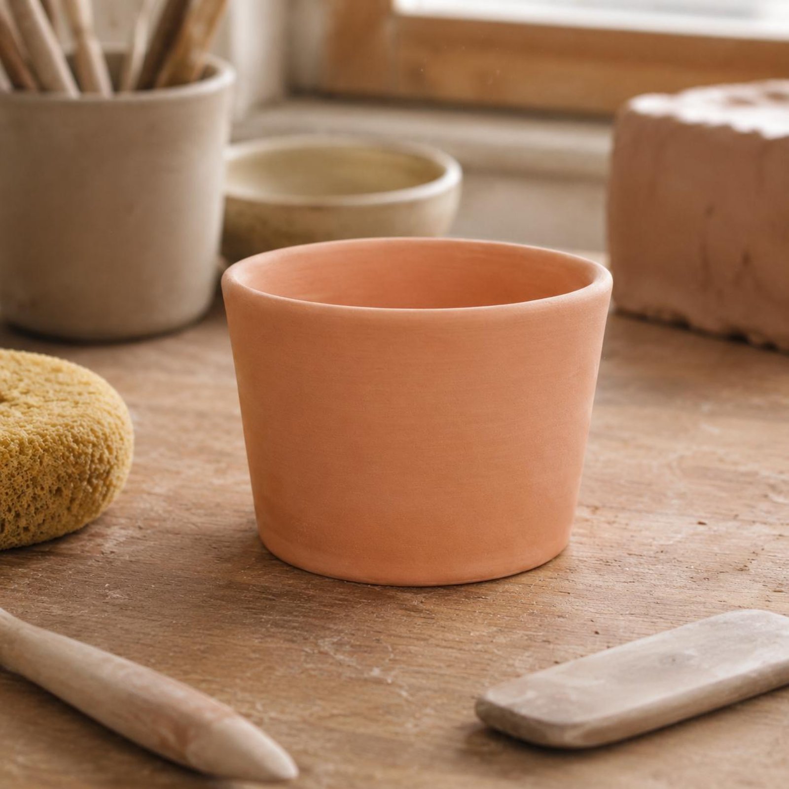 Bisque Pottery Cup Gift Idea U - Art Craft Classes recension och pris