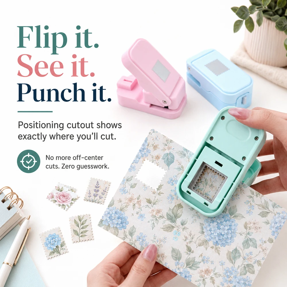 Postage Stamp Edge Paper Punch - Artwork Craft recension och pris