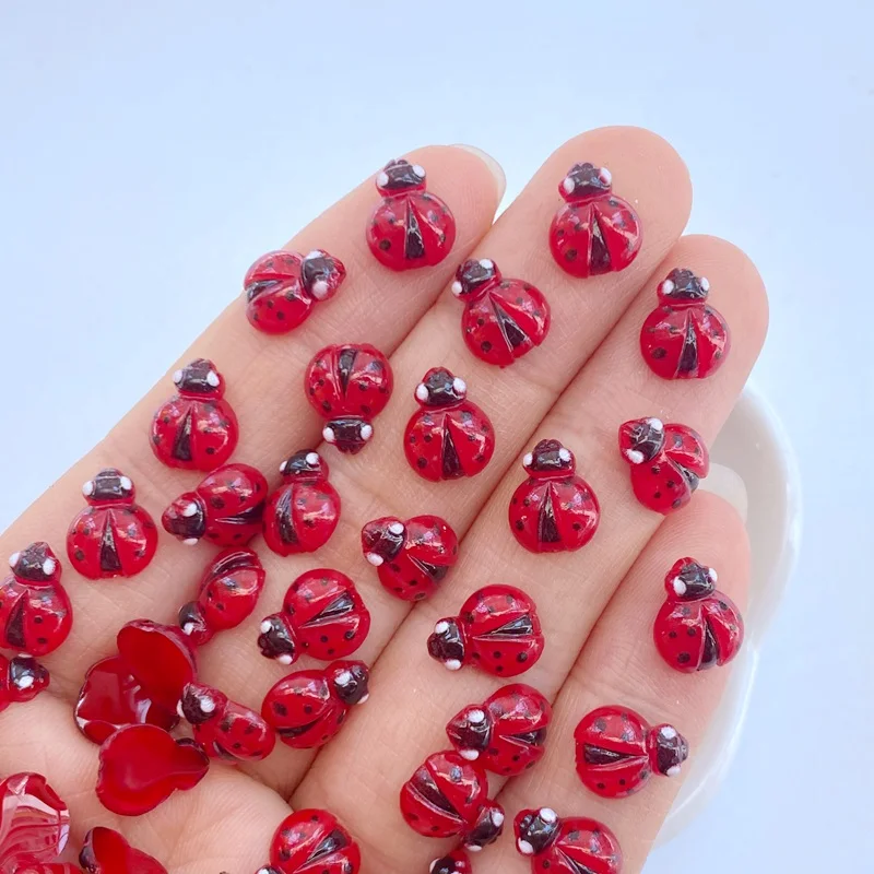 50Pcs New nail art accessories - Art Craft Ladybug recension och pris