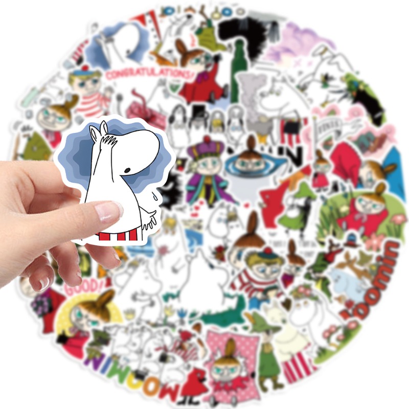 50Pcs Moomin Waterproof Self A - Artwork Craft recension och pris