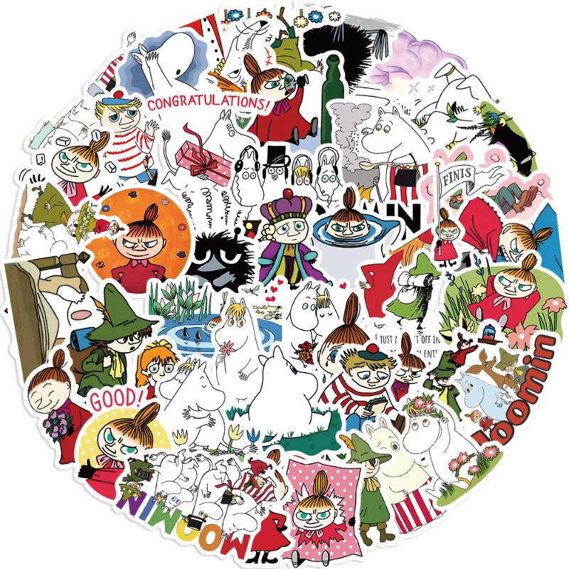 50Pcs Moomin Waterproof Self A - Artwork Craft recension och pris