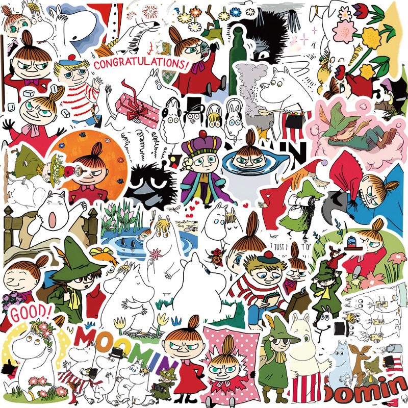 50Pcs Moomin Waterproof Self A - Artwork Craft recension och pris