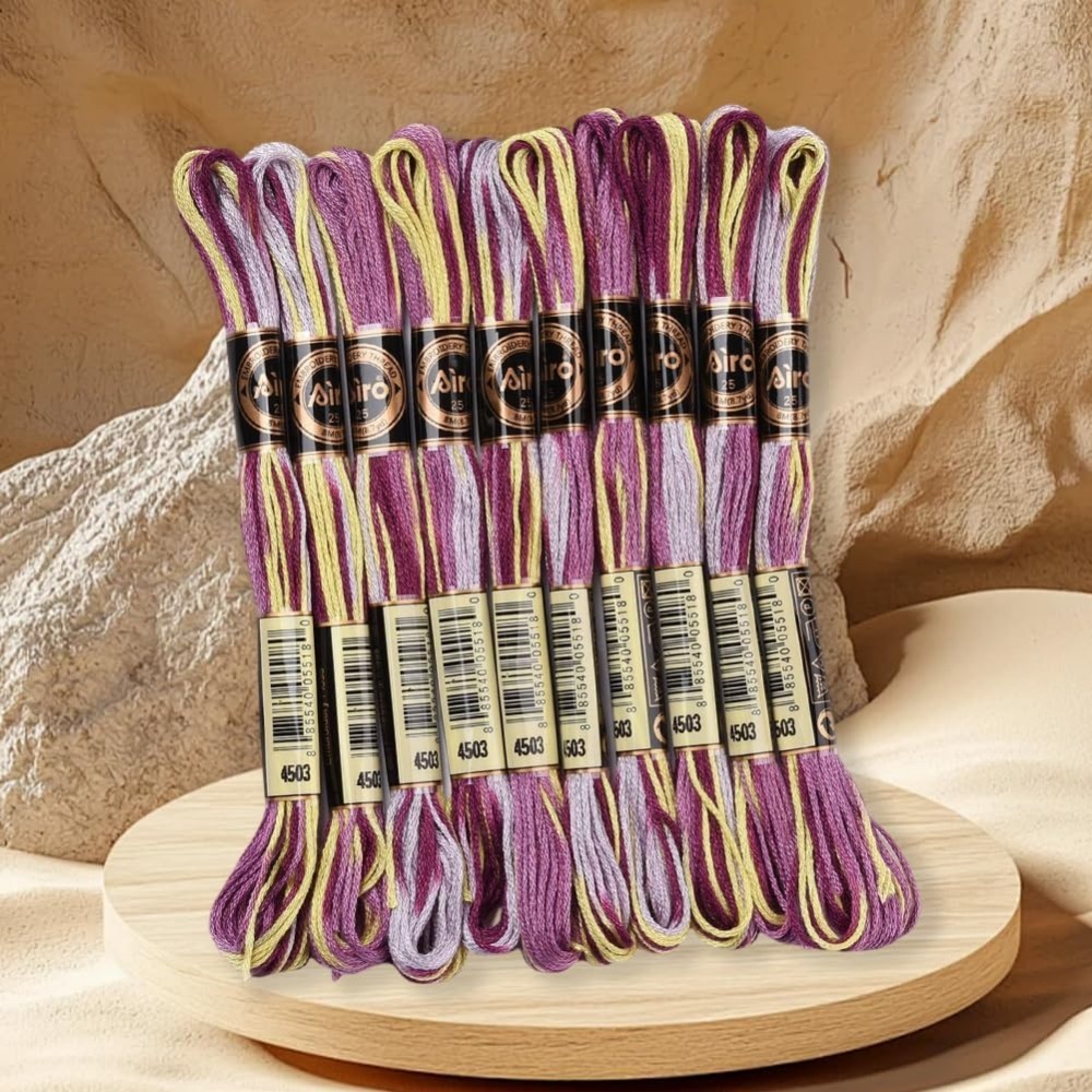 6 Strands Purple Variegated Em - Artwork Craft recension och pris