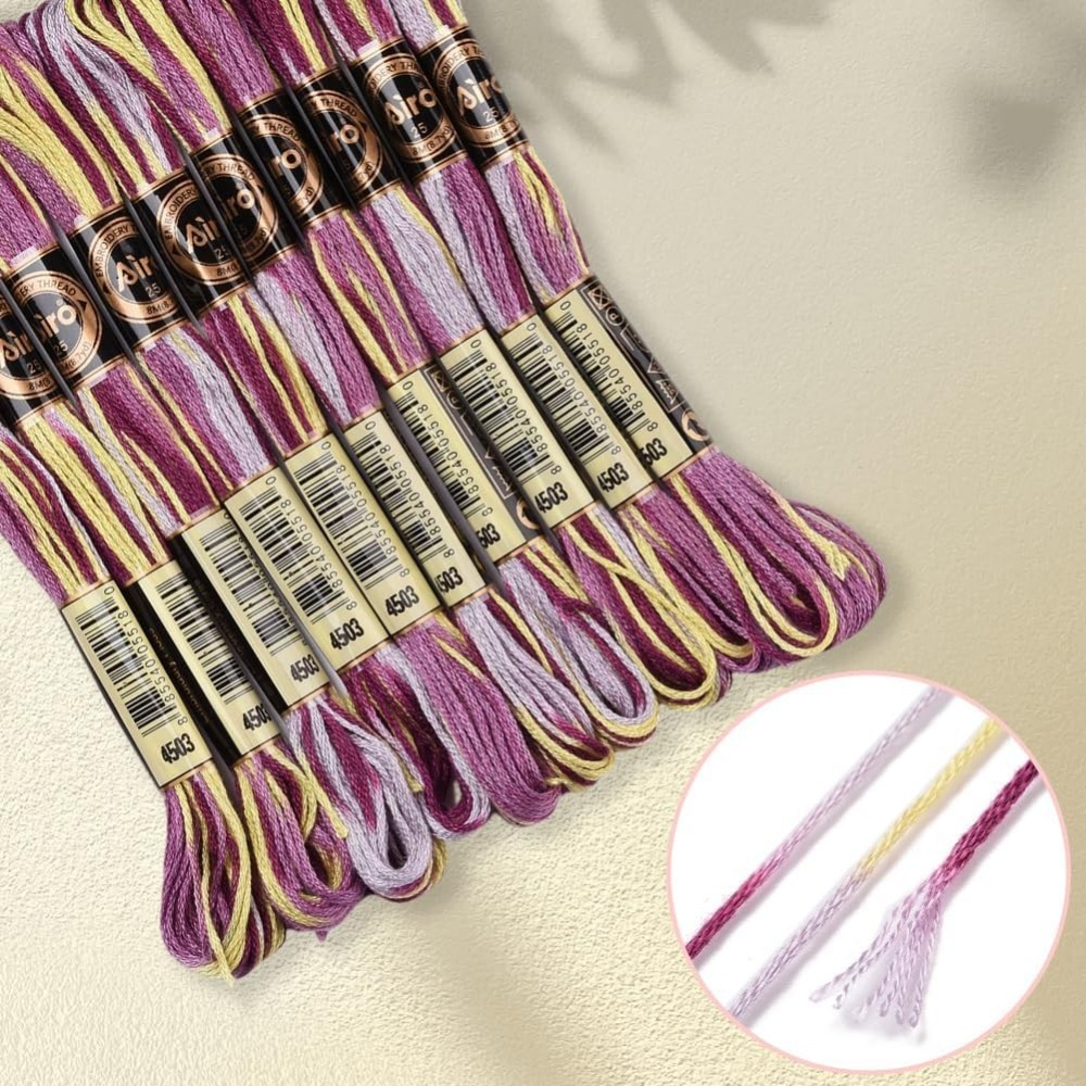 6 Strands Purple Variegated Em - Artwork Craft recension och pris