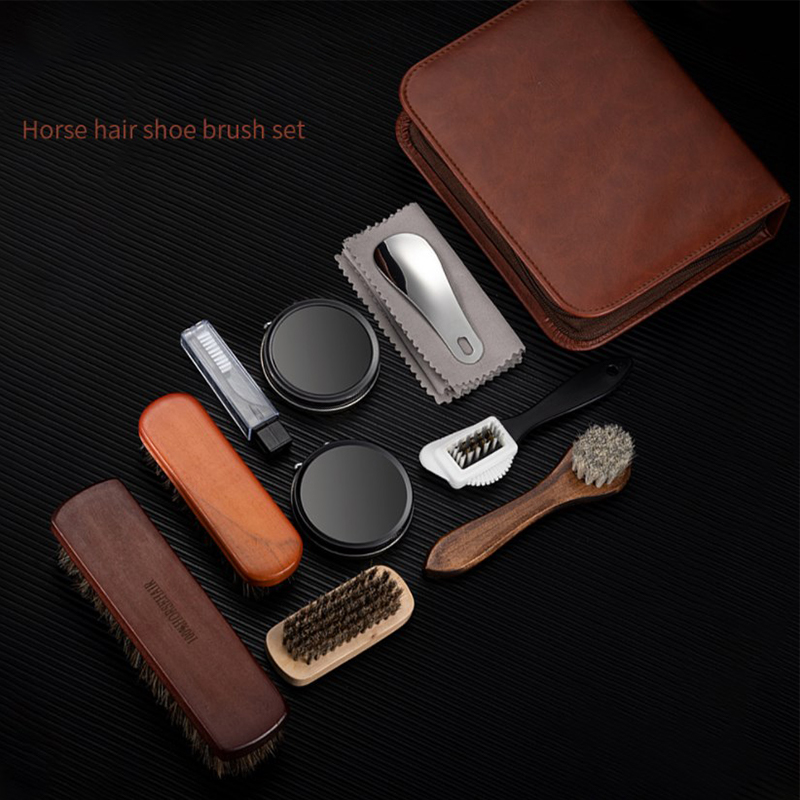 HorseHair Shoe Brush Set Leath - Leather Tooling Kit recension och pris