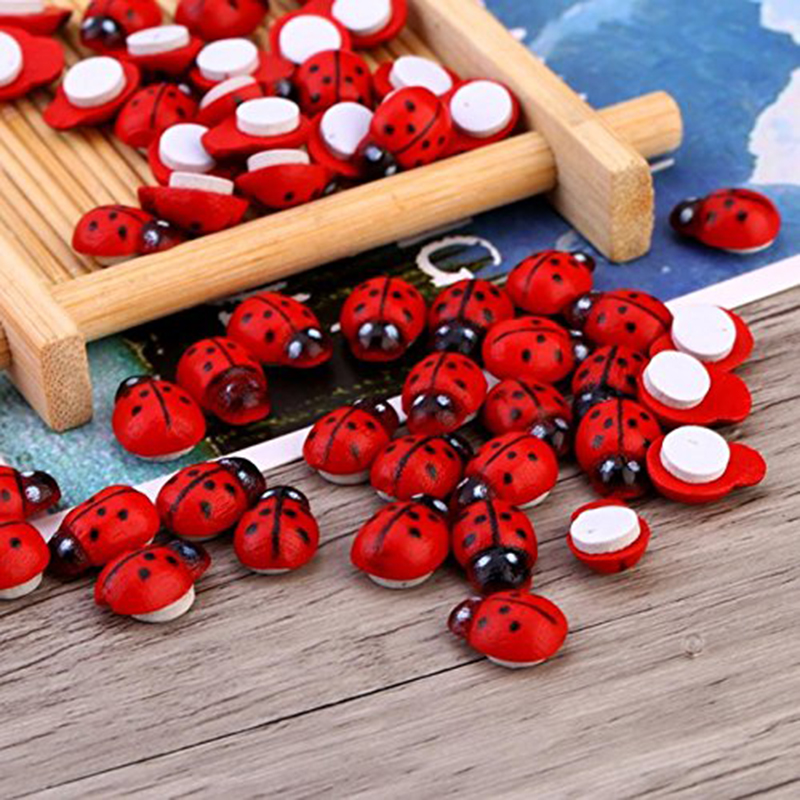 100pcs Self-adhesive Mini Refr - Art Craft Ladybug recension och pris