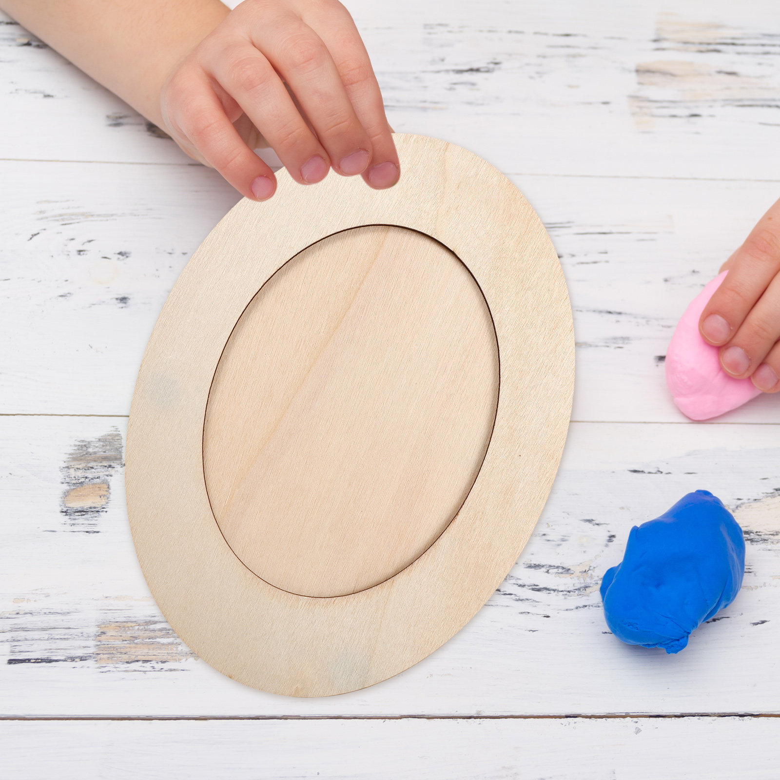Unfinished Oval Wooden Picture - Art Craft Activities For Preschoolers recension och pris