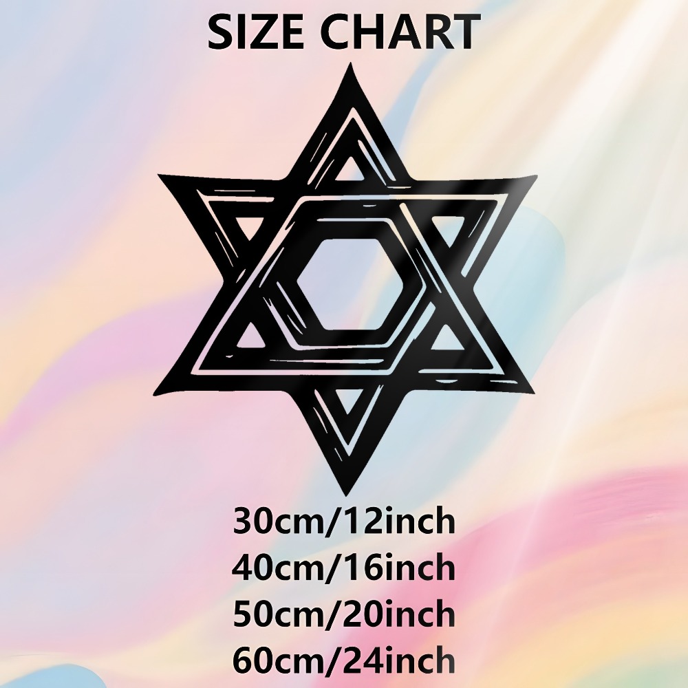 CIFBUY Iron Wall Art Star of D - Art & Craft World recension och pris