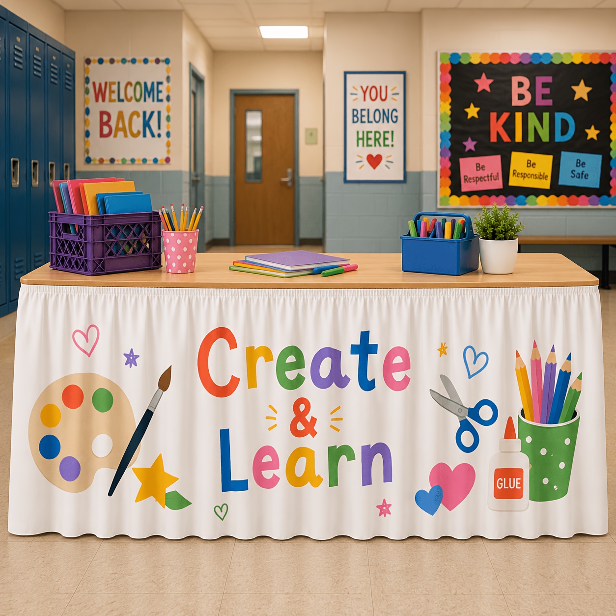 1 tablecloth table skirt, crea - Art Craft Classes recension och pris