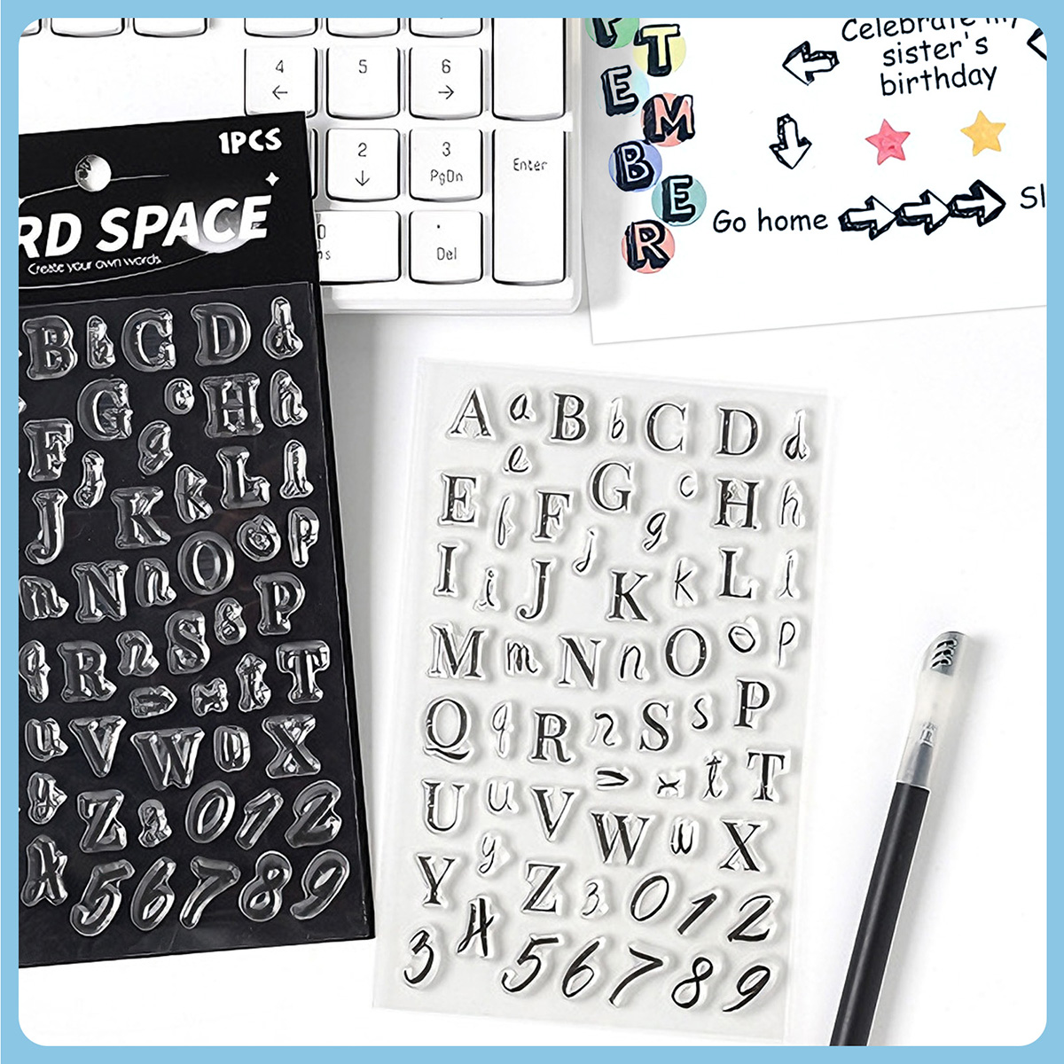 Letters and Numbers Clear Stam - Art Craft Activities For Preschoolers recension och pris