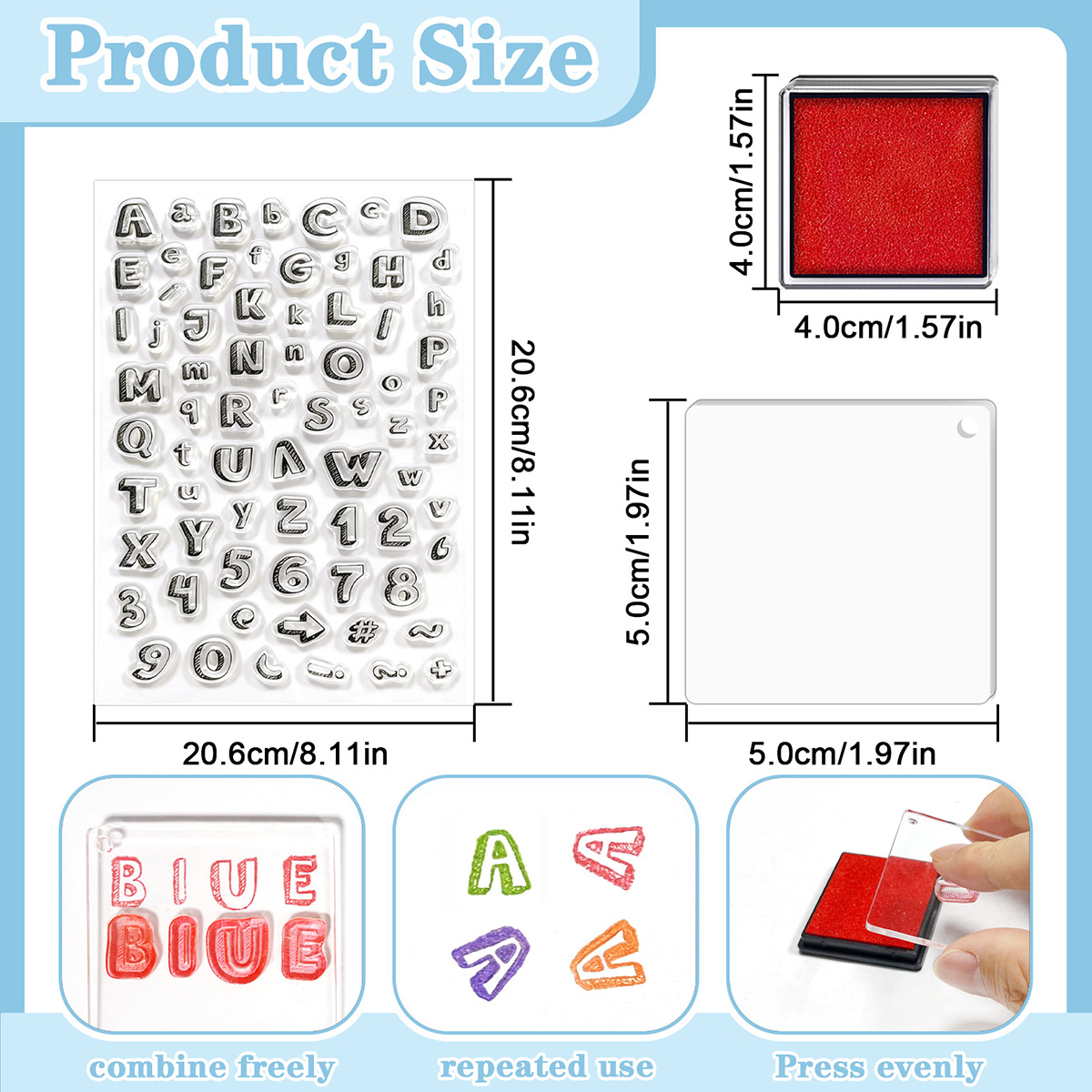 Letters and Numbers Clear Stam - Art Craft Activities For Preschoolers recension och pris
