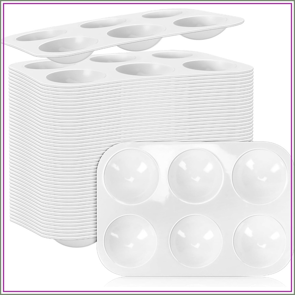 50 Pack 6-Well Plastic Paint P - Art Craft Classes recension och pris