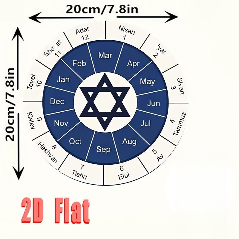 CIFBUY  Jewish Calendar Alumin - Art & Craft World recension och pris