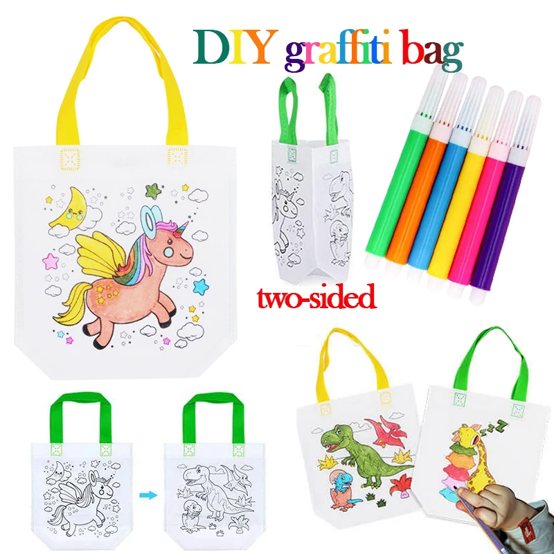 1-10pcs Sets DIY Graffiti Bag  - Art Craft 5 Year Old recension och pris