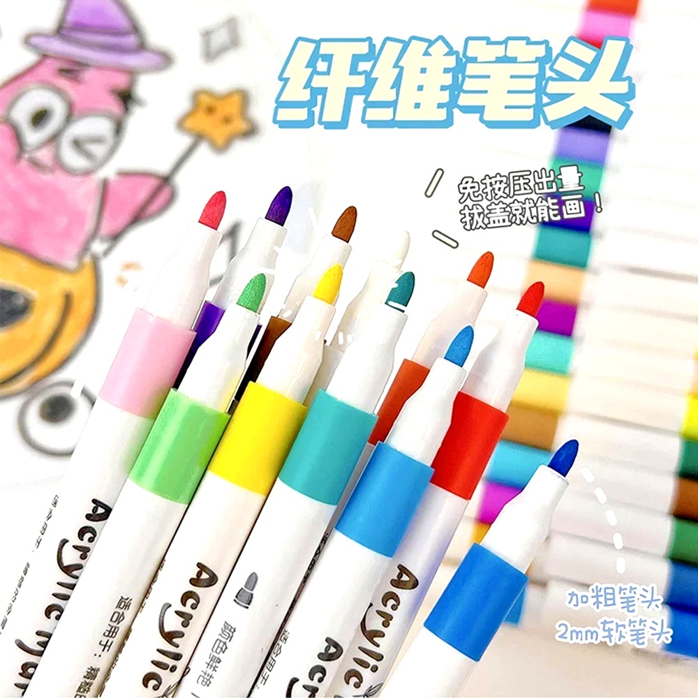 Soft Tip Acrylic Marker Pen Se - Art Craft 5 Year Old recension och pris