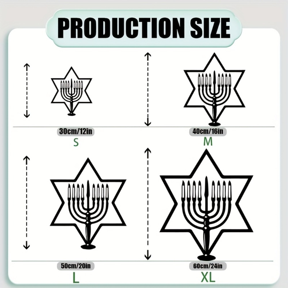 CIFBUY Metal Wall Art Menorah  - Art & Craft World recension och pris