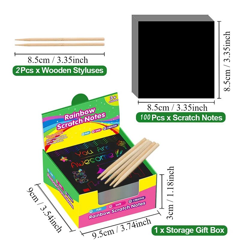 Many Creative Scratch Art Card - Art Craft 5 Year Old recension och pris