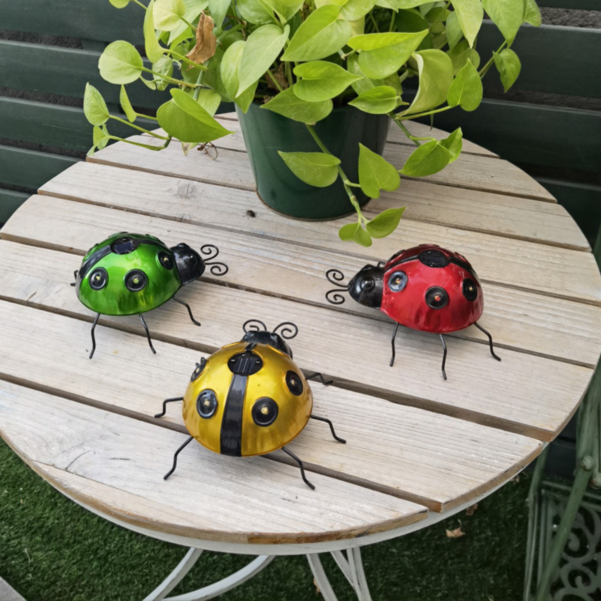 New Solar Iron Art Ladybug Cre - Art Craft Ladybug recension och pris
