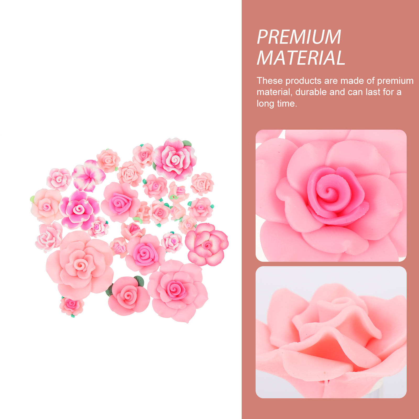 28Pcs Clay Flower Charms Set D - Polymer Clay Set recension och pris