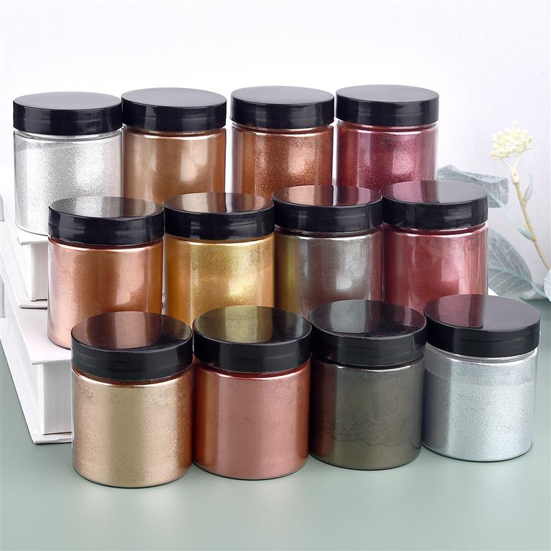 50g Shimmer Metallic Gold Silv - Resin Pigment Powder recension och pris
