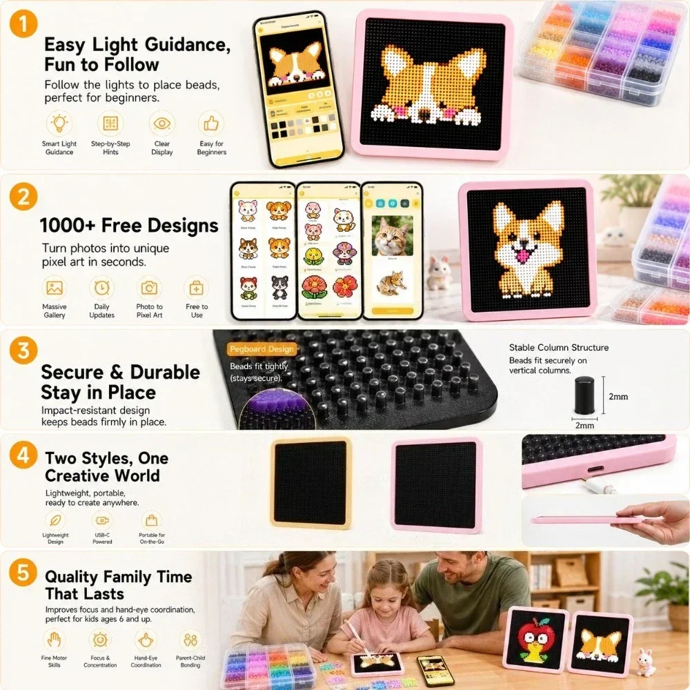 LED Smart Fuse Bead Pegboard,  - Art Craft Materials recension och pris