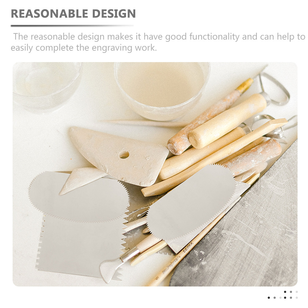 2Pcs Ergonomic Clay Scraper To - Polymer Clay Set recension och pris